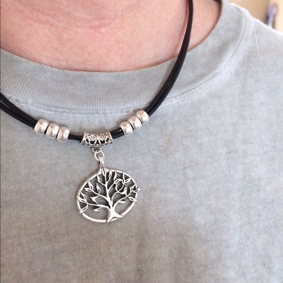 Leather tree of life choker - Picture 3 of 6